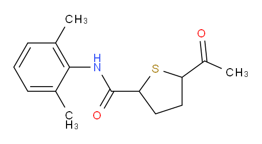 5-acetyl-N-(2,6-dimethylphenyl)tetrahydrothiophene-2-carboxamide