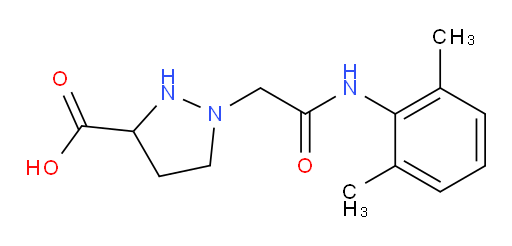 1-(2-((2,6-dimethylphenyl)amino)-2-oxoethyl)pyrazolidine-3-carboxylic acid
