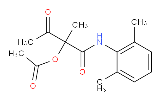 1-((2,6-dimethylphenyl)amino)-2-methyl-1,3-dioxobutan-2-yl acetate