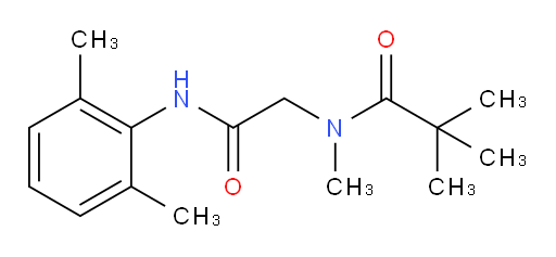 N-(2-((2,6-dimethylphenyl)amino)-2-oxoethyl)-N-methylpivalamide