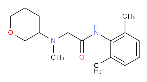 N-(2,6-dimethylphenyl)-2-(methyl(tetrahydro-2H-pyran-3-yl)amino)acetamide