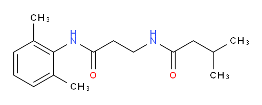N-(3-((2,6-dimethylphenyl)amino)-3-oxopropyl)-3-methylbutanamide