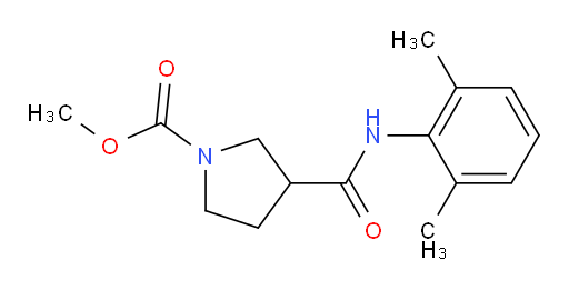 methyl 3-((2,6-dimethylphenyl)carbamoyl)pyrrolidine-1-carboxylate