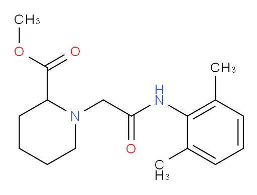 methyl 1-(2-((2,6-dimethylphenyl)amino)-2-oxoethyl)piperidine-2-carboxylate