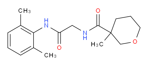 N-(2-((2,6-dimethylphenyl)amino)-2-oxoethyl)-3-methyltetrahydro-2H-pyran-3-carboxamide