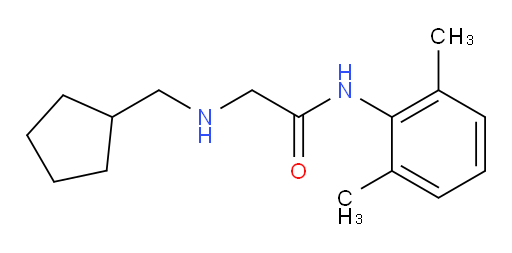 2-((cyclopentylmethyl)amino)-N-(2,6-dimethylphenyl)acetamide