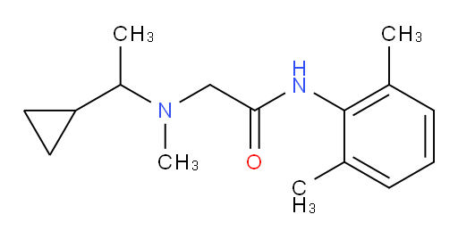 2-((1-cyclopropylethyl)(methyl)amino)-N-(2,6-dimethylphenyl)acetamide
