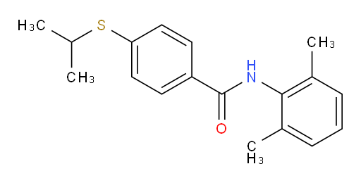 N-(2,6-dimethylphenyl)-4-(isopropylthio)benzamide