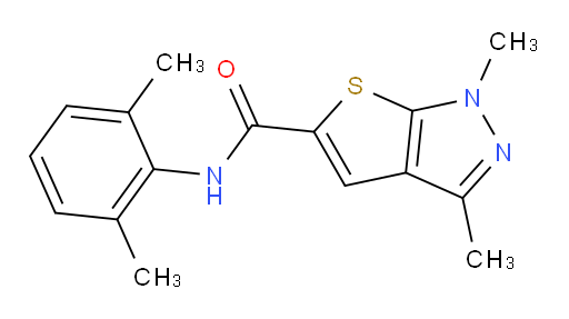 N-(2,6-dimethylphenyl)-1,3-dimethyl-1H-thieno[2,3-c]pyrazole-5-carboxamide