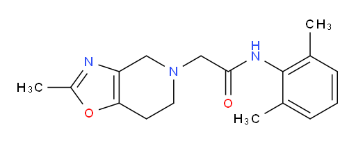 N-(2,6-dimethylphenyl)-2-(2-methyl-6,7-dihydrooxazolo[4,5-c]pyridin-5(4H)-yl)acetamide