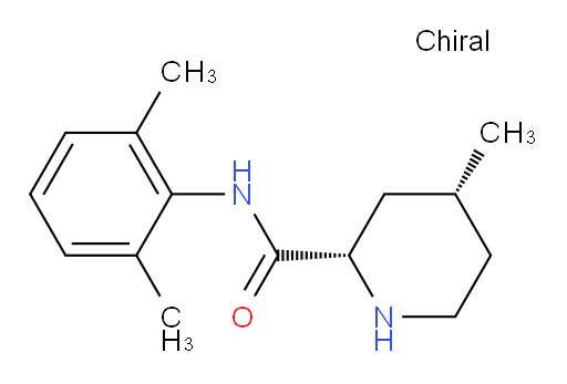 (2S,4R)-N-(2,6-dimethylphenyl)-4-methylpiperidine-2-carboxamide