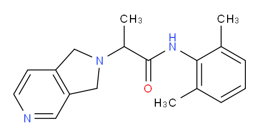 N-(2,6-dimethylphenyl)-2-(1H-pyrrolo[3,4-c]pyridin-2(3H)-yl)propanamide