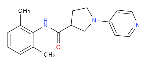 N-(2,6-dimethylphenyl)-1-(pyridin-4-yl)pyrrolidine-3-carboxamide