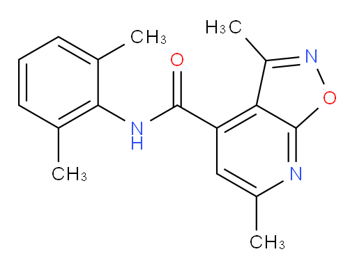 N-(2,6-dimethylphenyl)-3,6-dimethylisoxazolo[5,4-b]pyridine-4-carboxamide