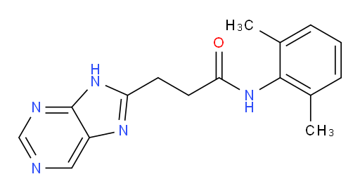 N-(2,6-dimethylphenyl)-3-(9H-purin-8-yl)propanamide