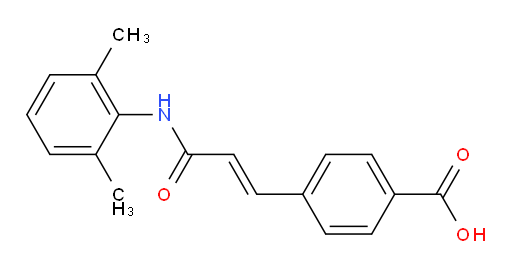 (E)-4-(3-((2,6-dimethylphenyl)amino)-3-oxoprop-1-en-1-yl)benzoic acid