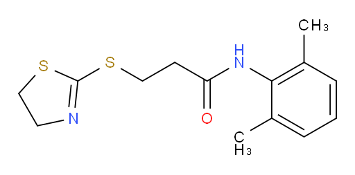 3-((4,5-dihydrothiazol-2-yl)thio)-N-(2,6-dimethylphenyl)propanamide