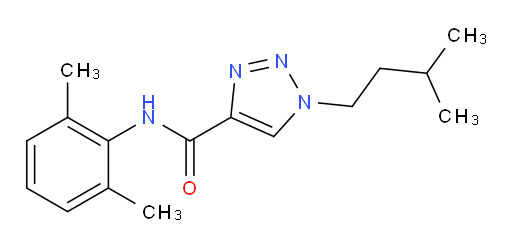 N-(2,6-dimethylphenyl)-1-isopentyl-1H-1,2,3-triazole-4-carboxamide