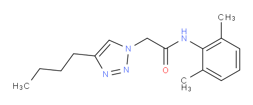 2-(4-butyl-1H-1,2,3-triazol-1-yl)-N-(2,6-dimethylphenyl)acetamide