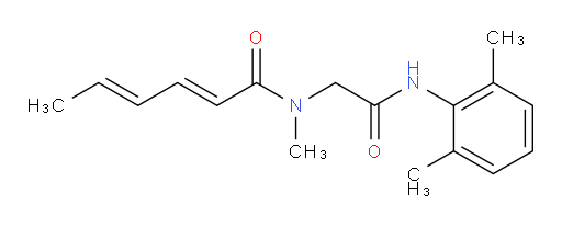 (2E,4E)-N-(2-((2,6-dimethylphenyl)amino)-2-oxoethyl)-N-methylhexa-2,4-dienamide