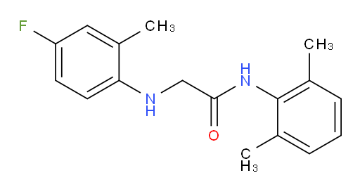 N-(2,6-dimethylphenyl)-2-((4-fluoro-2-methylphenyl)amino)acetamide