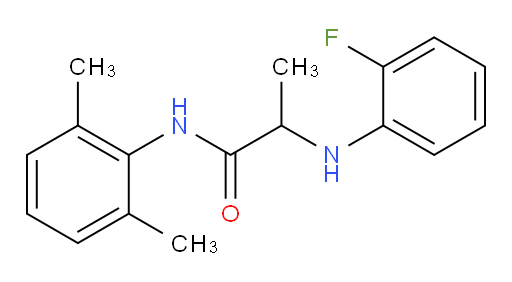 N-(2,6-dimethylphenyl)-2-((2-fluorophenyl)amino)propanamide