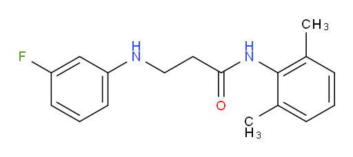 N-(2,6-dimethylphenyl)-3-((3-fluorophenyl)amino)propanamide