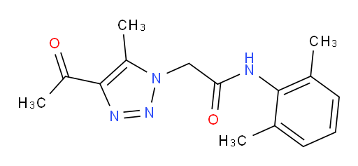2-(4-acetyl-5-methyl-1H-1,2,3-triazol-1-yl)-N-(2,6-dimethylphenyl)acetamide
