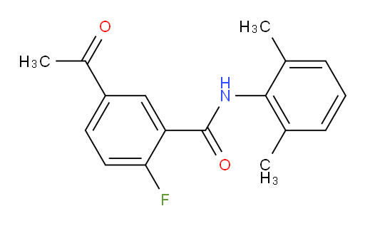 5-acetyl-N-(2,6-dimethylphenyl)-2-fluorobenzamide