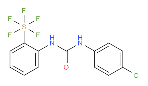 1-(4-chlorophenyl)-3-(2-(pentafluoromercapto)phenyl)urea
