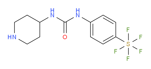 1-(4-(pentafluoromercapto)phenyl)-3-(piperidin-4-yl)urea