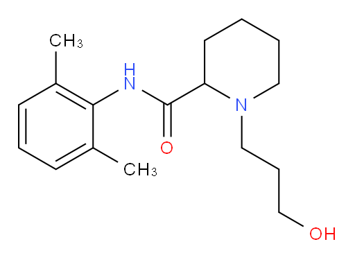 N-(2,6-dimethylphenyl)-1-(3-hydroxypropyl)piperidine-2-carboxamide