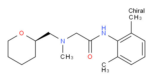 (R)-N-(2,6-dimethylphenyl)-2-(methyl((tetrahydro-2H-pyran-2-yl)methyl)amino)acetamide