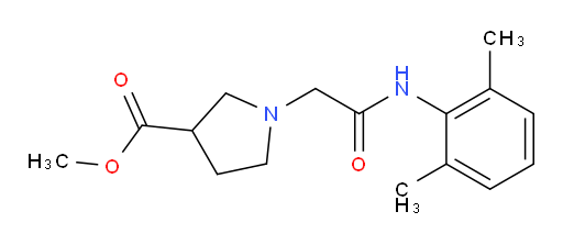 methyl 1-(2-((2,6-dimethylphenyl)amino)-2-oxoethyl)pyrrolidine-3-carboxylate