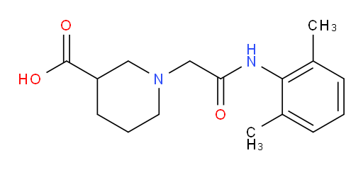 1-(2-((2,6-dimethylphenyl)amino)-2-oxoethyl)piperidine-3-carboxylic acid