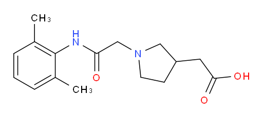 2-(1-(2-((2,6-dimethylphenyl)amino)-2-oxoethyl)pyrrolidin-3-yl)acetic acid