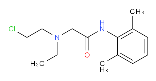 2-((2-chloroethyl)(ethyl)amino)-N-(2,6-dimethylphenyl)acetamide