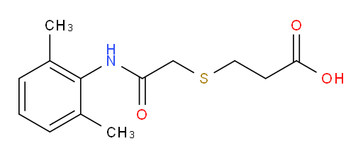 3-((2-((2,6-dimethylphenyl)amino)-2-oxoethyl)thio)propanoic acid