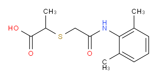 2-((2-((2,6-dimethylphenyl)amino)-2-oxoethyl)thio)propanoic acid