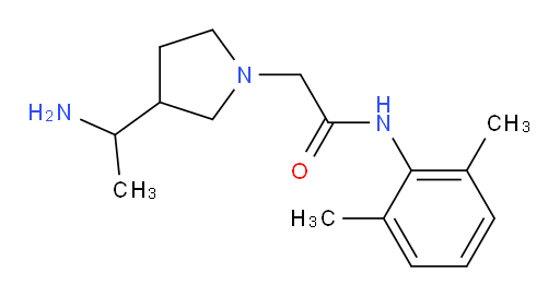 2-(3-(1-aminoethyl)pyrrolidin-1-yl)-N-(2,6-dimethylphenyl)acetamide