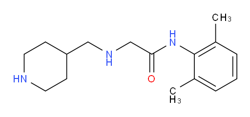 N-(2,6-dimethylphenyl)-2-((piperidin-4-ylmethyl)amino)acetamide