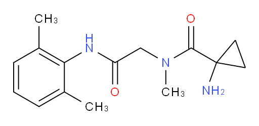 1-amino-N-(2-((2,6-dimethylphenyl)amino)-2-oxoethyl)-N-methylcyclopropanecarboxamide