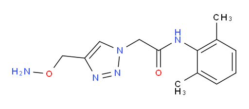 2-(4-((aminooxy)methyl)-1H-1,2,3-triazol-1-yl)-N-(2,6-dimethylphenyl)acetamide