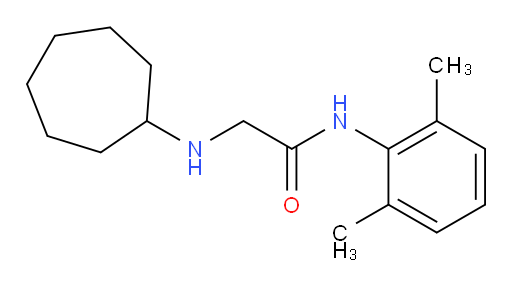 2-(cycloheptylamino)-N-(2,6-dimethylphenyl)acetamide