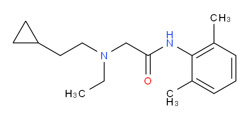 2-((2-cyclopropylethyl)(ethyl)amino)-N-(2,6-dimethylphenyl)acetamide