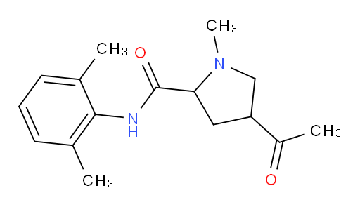 4-acetyl-N-(2,6-dimethylphenyl)-1-methylpyrrolidine-2-carboxamide