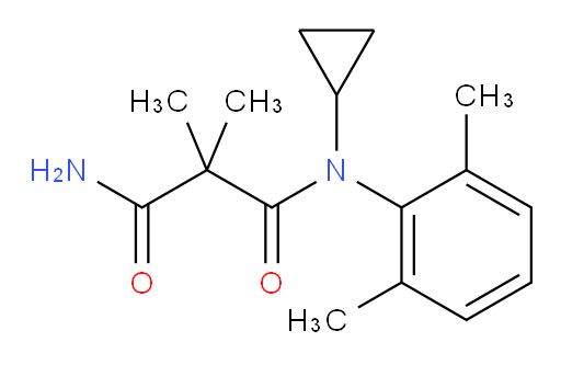 N1-cyclopropyl-N1-(2,6-dimethylphenyl)-2,2-dimethylmalonamide