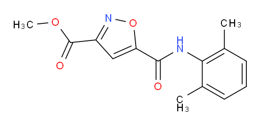 methyl 5-((2,6-dimethylphenyl)carbamoyl)isoxazole-3-carboxylate