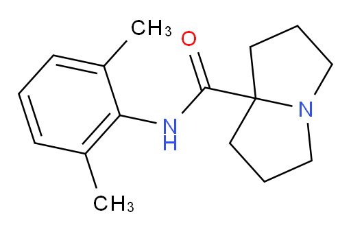 N-(2,6-dimethylphenyl)hexahydro-1H-pyrrolizine-7a-carboxamide