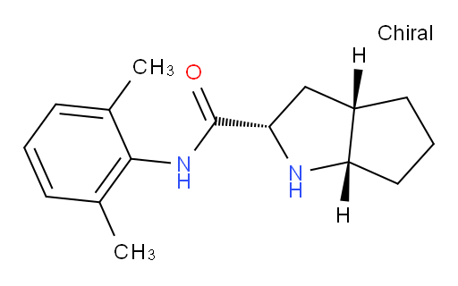 (2S,3aS,6aS)-N-(2,6-dimethylphenyl)octahydrocyclopenta[b]pyrrole-2-carboxamide